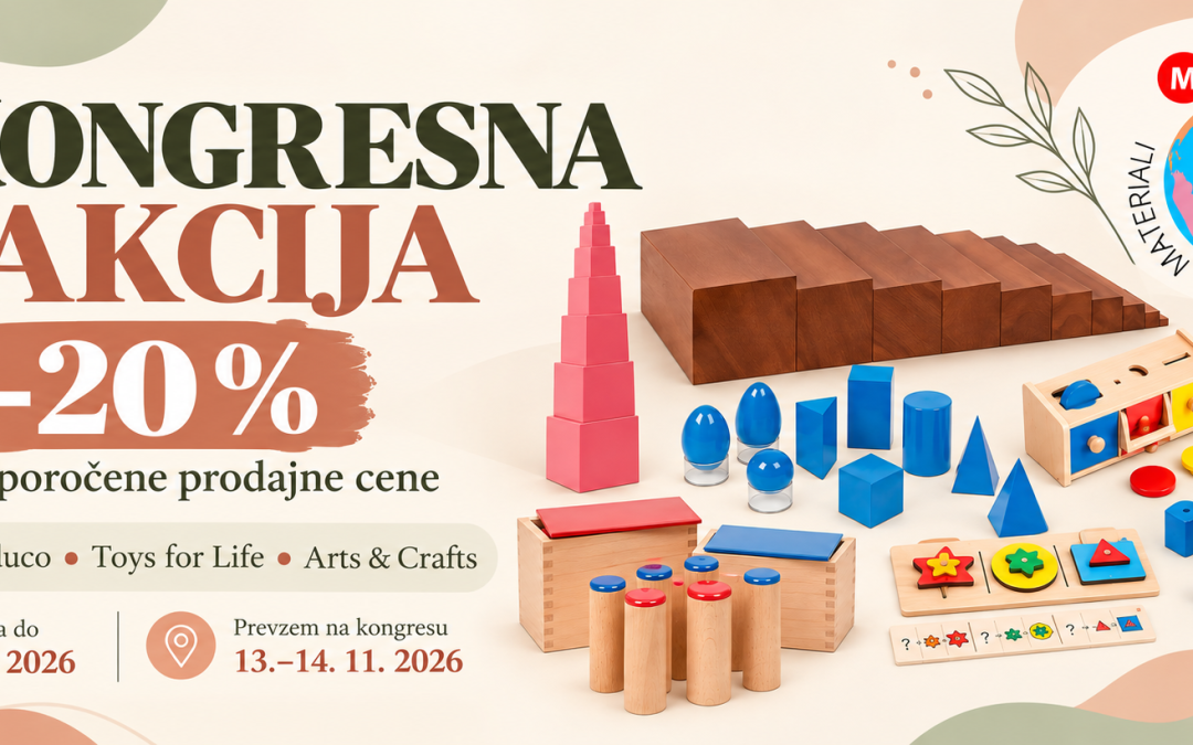 Kongresna akcija: –20 % Nienhuis, Educo, Toys for Life in Arts & Crafts